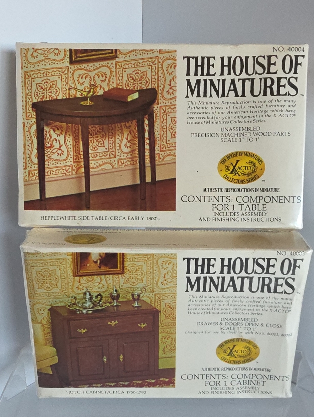 Lot Of 2 House Of Minatures Doll House Furniture Kits 40004/40003 Sealed Box